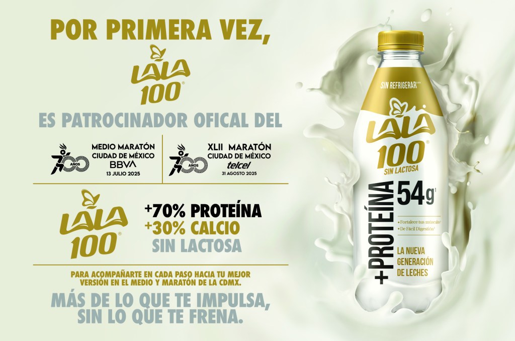 Lala 100 impulsará a los corredores del Medio Maratón y el XLII Maratón de la Ciudad de México a cruzar la&nbsp;meta